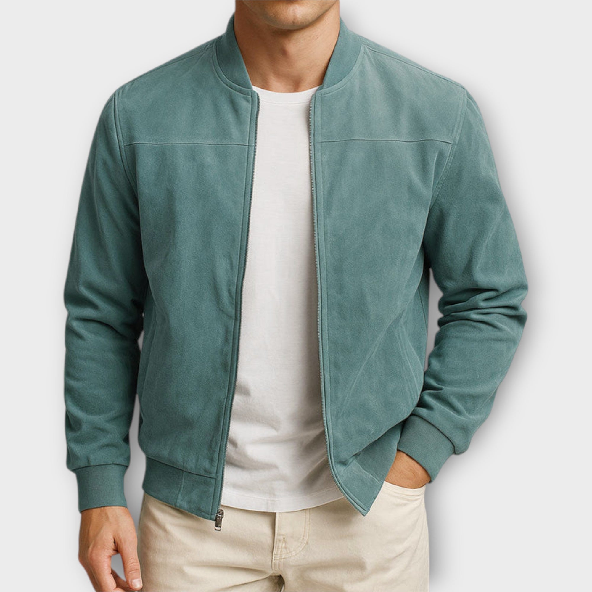 Alessandro™| Bomber in camoscio