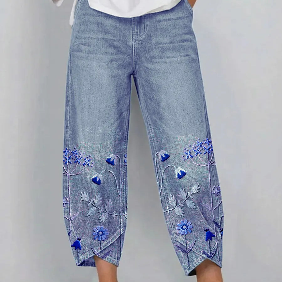 Alejandra™| Pantalones bordados elegantes casuales