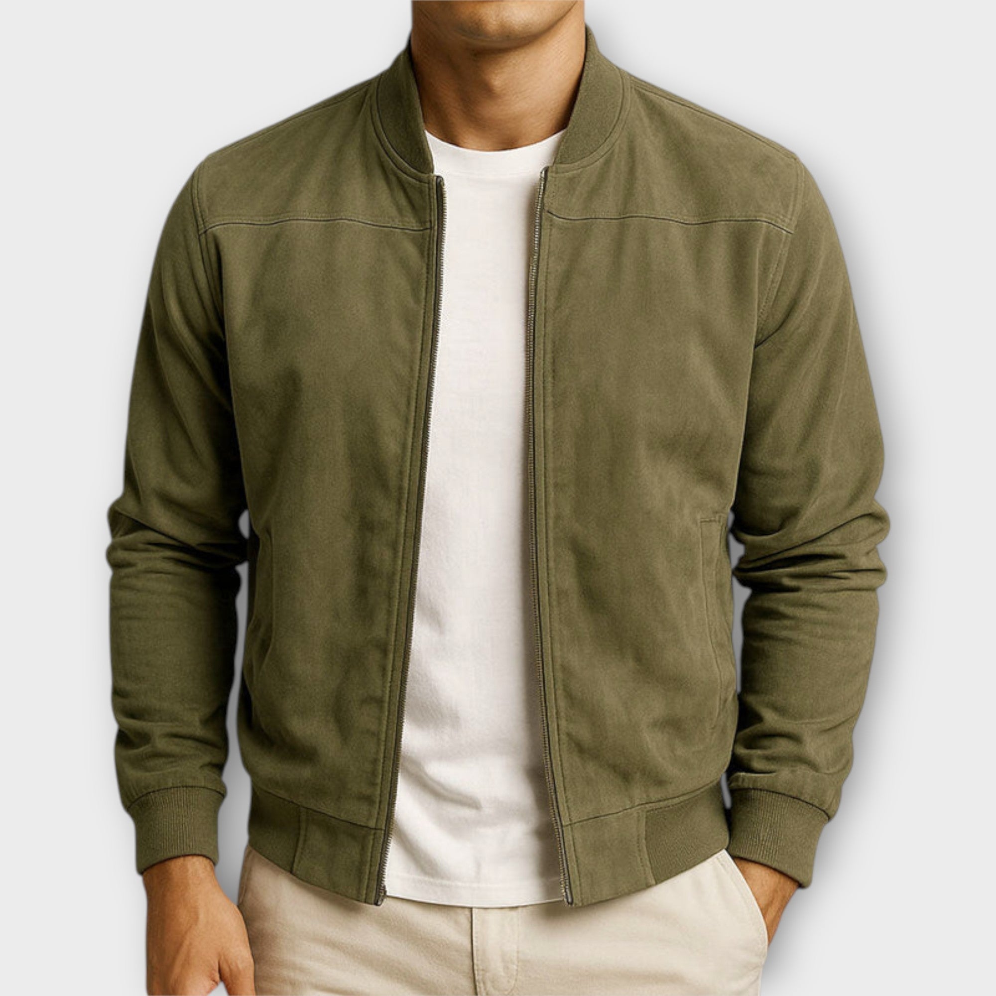 Alessandro™| Bomber in camoscio