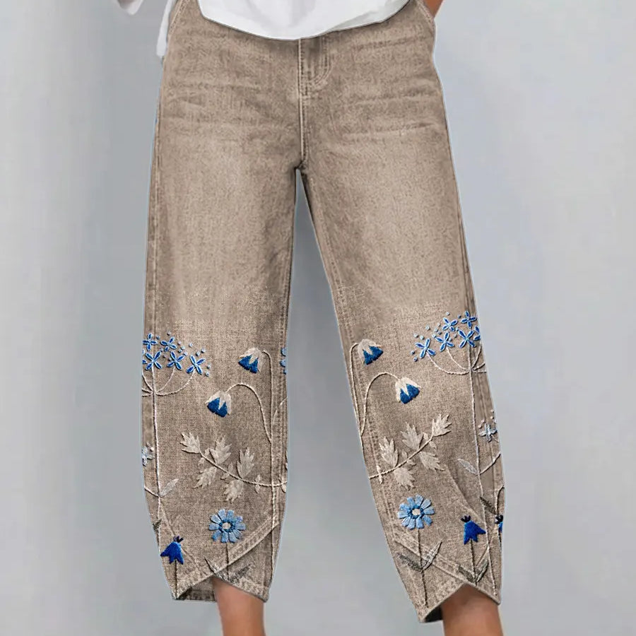 Alejandra™| Pantalones bordados elegantes casuales