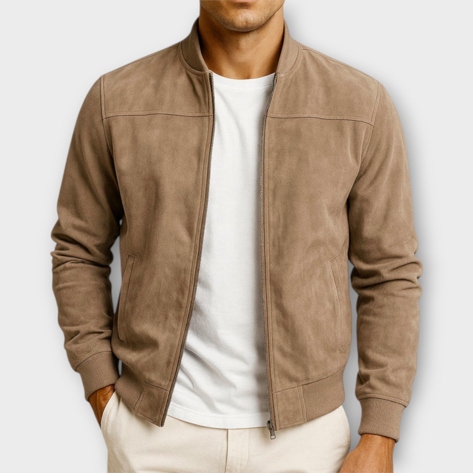Alessandro™| Bomber in camoscio