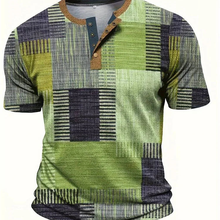 Rio™| Camisa patchwork de manga corta