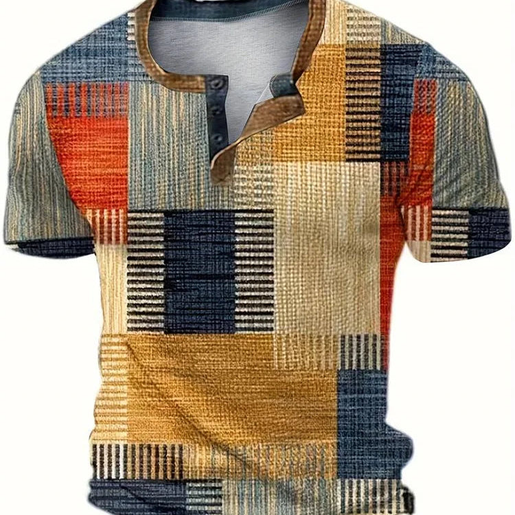 Rio™| Camisa patchwork de manga corta
