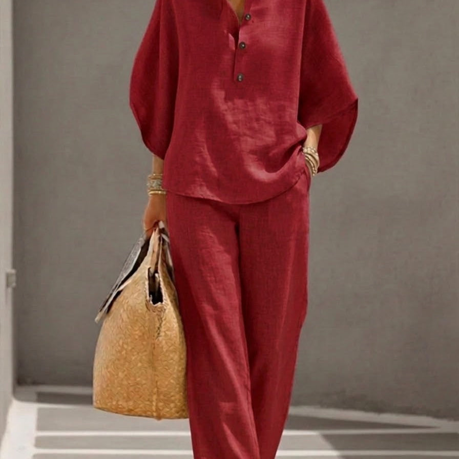 Aitana™| Conjunto con mangas y pantalones anchos